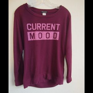 Maroon Long Sleeved Top